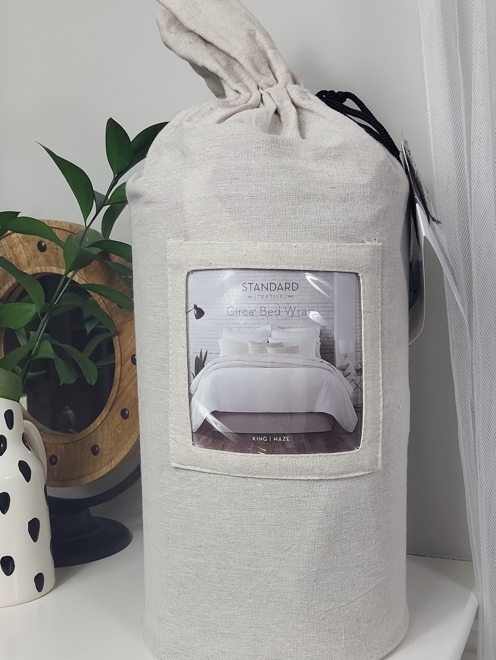 Circa Bed Wrap - Haze White. Size King